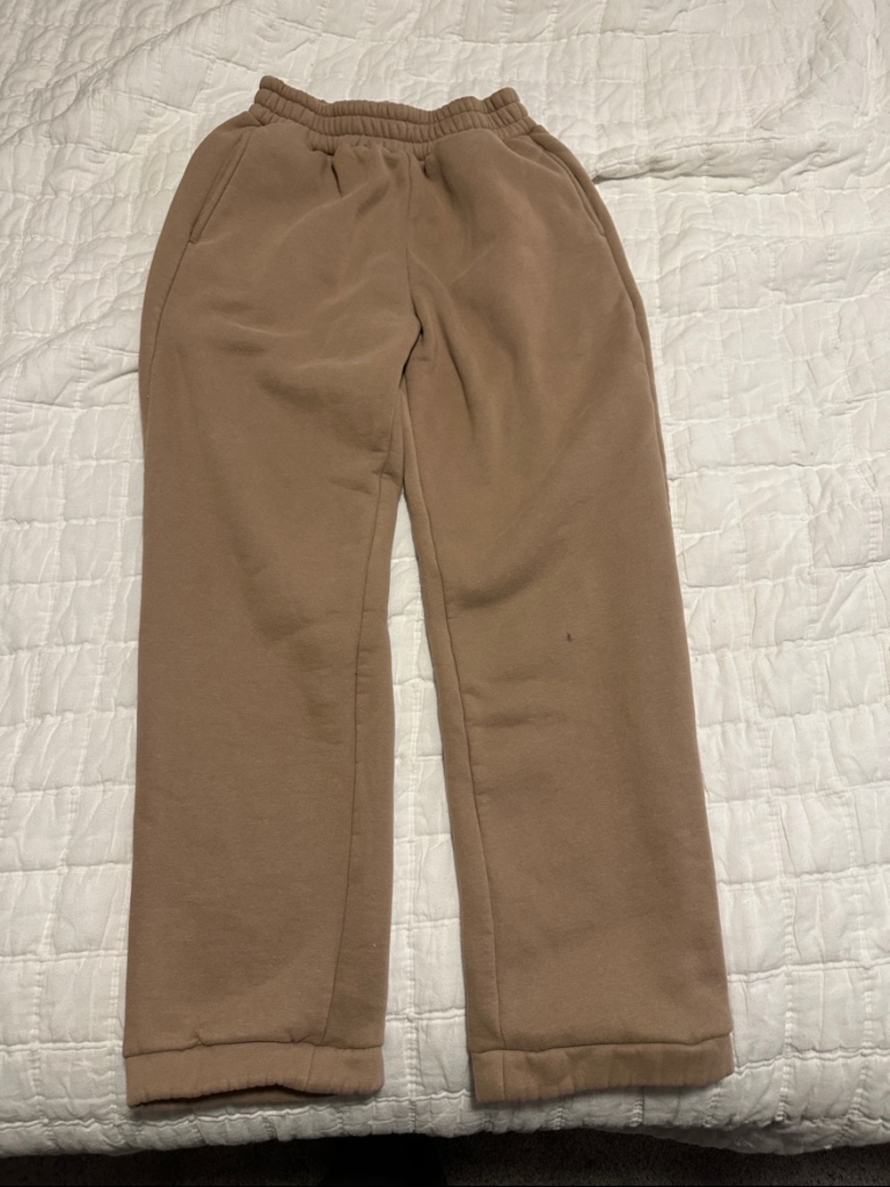 Comfrt Casual Brown Fleece Sweatpants - Picture 2 of 7
